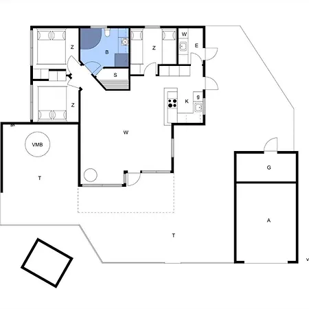 Lk1804-lokken-kristavej-43 Holiday home Lokken
